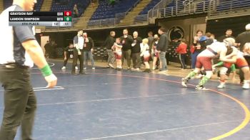 150 lbs 5th Place - Grayson Ray, Quakertown vs Landon Simpson, Waynesburg