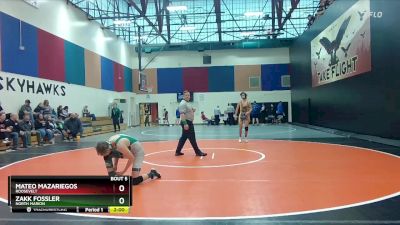 126 lbs Prelim - Zakk Fossler, North Marion vs Mateo Mazariegos, Roosevelt