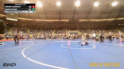92 lbs Round Of 32 - Vincent Weingart, Neighborhood Wrestling Club vs Mason Myers, WPA Spartans