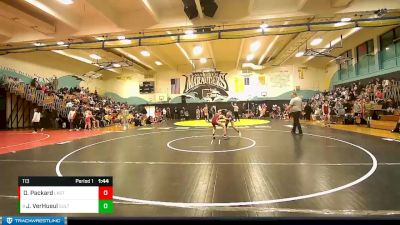 113 lbs Quarterfinal - Jasmine VerHueul, Sultan vs Owen Packard, Lake Stevens