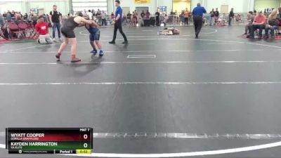 160 lbs Round 2 - Wyatt Cooper, Gorilla Grapplers vs Kayden Harrington, Va Elite