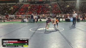 G 107 lbs Cons. Round 2 - Hunter Edmondson, Sandpoint vs Braylee Price, Malad