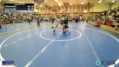 70 lbs Round Of 16 - Kayson Diggs, HURRICANE WRESTLING ACADEMY vs Isaac Glover, Brushy Wrestling Club