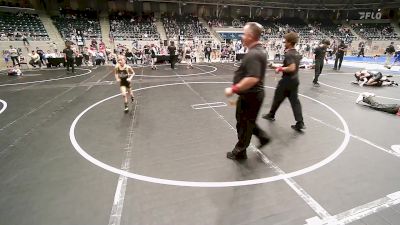 64 lbs Semifinal - Hunter Wisdom, Caney Valley Wrestling vs Ryker Byrd, Mcalester Youth Wrestling
