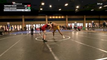 184 lbs C Of 16 #2 - Matthew Walsh, Harvard vs Tomas Brooker, Appalachian State