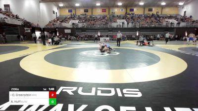 215 lbs Round Of 32 - Dylan Greenstein, Northfield Mt. Hermon vs Austin Huff, Ben Lippen