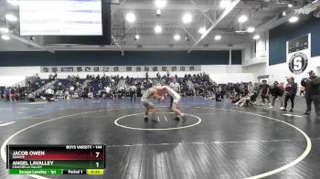 144 lbs Cons. Round 6 - Angel Lavalley, Coachella Valley vs Jacob Owen, Servite