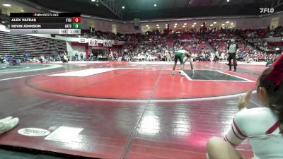 150 lbs Quarterfinals (8 Team) - Alex Vafeas, FT. GIBSON vs Devin Johnson, CATOOSA