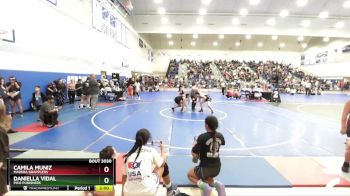 155 lbs Quarterfinal - Daniella Vidal, Pico Punishers vs Camila Muniz, Madera Grapplers