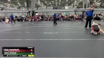 88 lbs Round 2 (4 Team) - Crue Canterbury, Warhawk National Team vs Trent Duncan, Mat Warriors Maniacs