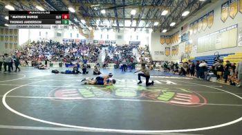 144 lbs Champ. Round 2 - Mathew Burge, Clay vs Thomas Anderson, Charlotte Hs