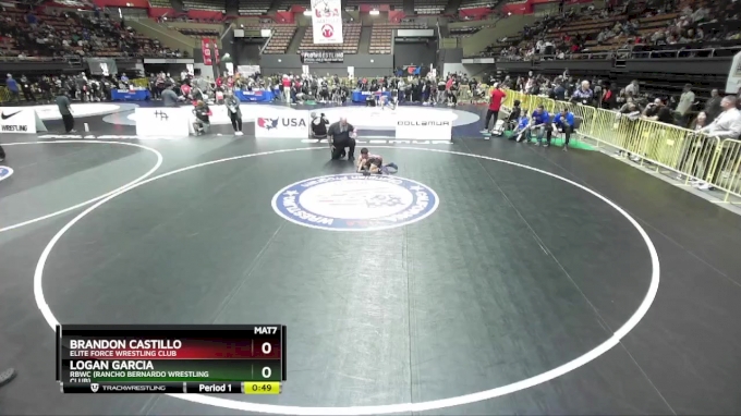 62 Lbs Quarterfinal - Brandon Castillo, Elite Force Wrestling Club Vs ...