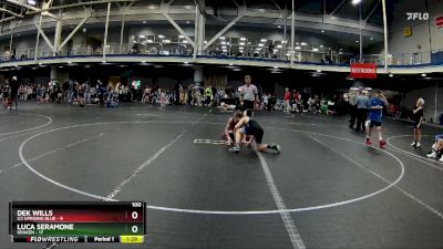 100 lbs Round 3 (8 Team) - Dek Wills, U2 Uprising Blue vs Luca Seramone, Kraken