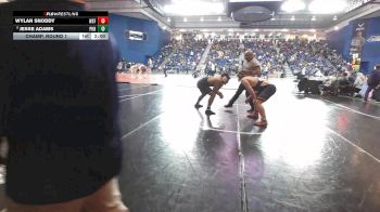 190 lbs Champ. Round 1 - Jesse Adams, Parkersburg South vs Wylan Snoddy, West Springfield