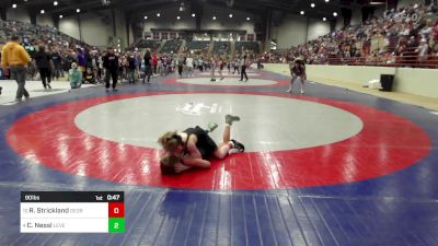 90 lbs Consi Of 4 - Rylan Strickland, Georgia vs Callen Nessl, Level Up Wrestling Center