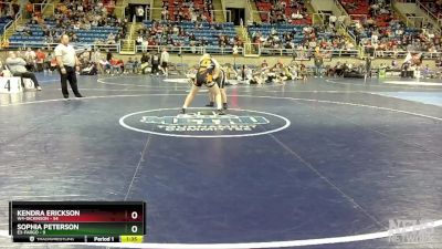 190 lbs Semis & 1st Wrestleback - Kendra Erickson, W4-Dickinson vs Sophia Peterson, E3-Fargo