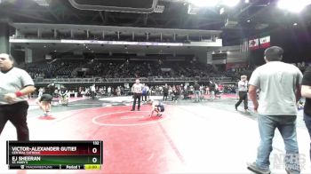 132 lbs Semifinal - EJ Sheeran, St. Mary`s vs Victor-Alexander Gutierrez, Central Catholic