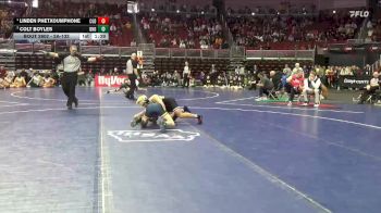 2A-132 lbs 5th Place Match - Linden Phetxoumphone, Clarion-Goldfield-Dows vs Colt Boyles, Burlington Notre Dame