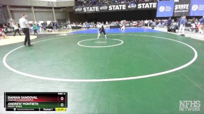 1A 126 lbs 5th Place Match - Damian Sandoval, Cascade (Leavenworth) vs Andrew Montieth, Mount Baker