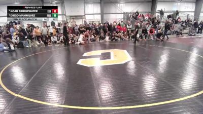 138 lbs 3rd Place Match - Noah Bridgewater, Erie vs Diego Manriquez, Valley