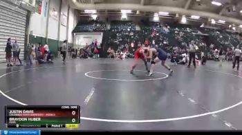 157 lbs Cons. Semi - Braydon Huber, Mary vs Justin Davis, Colorado State University - Pueblo