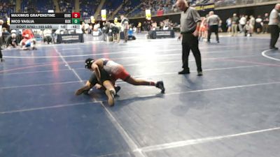 105 lbs Consy 2 - Maximus Grafenstine, Bensalem vs Nico Vaglia, Kiski Area