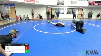 73-76 lbs Quarterfinal - Shaune McConnell, Eufaula Ironheads Wrestling Club vs Simon Stidham, Checotah Matcats