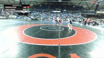 Boys 4A 215 lbs Cons. Round 4 - Luke Fluegge, Wenatchee vs Brendan David, South Kitsap