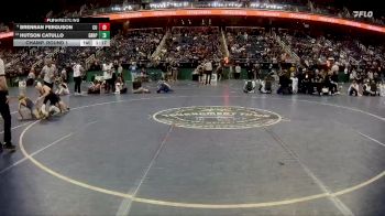 4A 126 lbs Champ. Round 1 - Hutson Catullo, Green Hope vs Brennan Ferguson, Cuthbertson High School