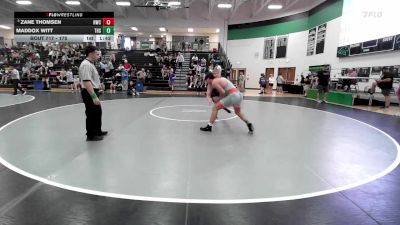 175 lbs Quarterfinal - Zane Thomsen, Hastings Wrestling Club vs Maddox Witt, Tuttle High School