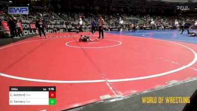 55 lbs Quarterfinal - Chance Ashford, Grindhouse vs Owen Tannery, Roundtree Wrestling Academy