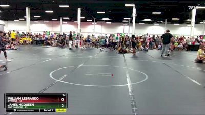 92 lbs Round 4 (6 Team) - William LeBrando, CTWHALE vs James McQueen, Mat Warriors