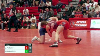 142 lbs Final - Jesse Foebar, OH (W) vs Morgan Edwards, PA (W)