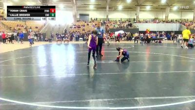 58 lbs Cons. Round 3 - Torah Craig, Seymour Youth Wrestling Club vs Callie Brewer, Columbia Wrestling Club