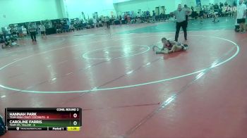 110 lbs Semis & Wb (16 Team) - Caroline Farris, Team STL Yellow vs Hannah Park, Team Iowa Crazy Coconuts