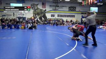 165 lbs 5th Place Match - Kyler Wade, Williamsburg vs Brock Bergmeier, Union, LaPorte City