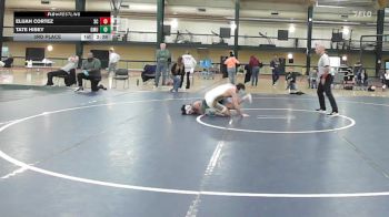 141 lbs 3rd Place - Elijah Cortez, Spartan Combat RTC vs Tate Hisey, George Mason