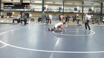 141 lbs 3rd Place - Elijah Cortez, Spartan Combat RTC vs Tate Hisey, George Mason