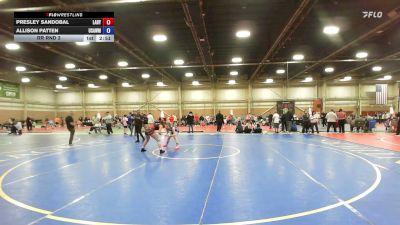 115 lbs Rr Rnd 3 - Presley Sandobal, LADY WARRIORS UNITED /BLACK 46:5 -GHSE vs Allison Patten, USAW Maine - GHSE