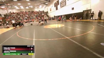 190 lbs Quarterfinal - Malaki Town, Moses Lake vs Aidan Perkins, Pendleton