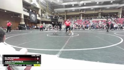 46 lbs Cons. Semi - Judah Fitzpatrick, Lawrence Elite vs Dj Petersheim, Power House