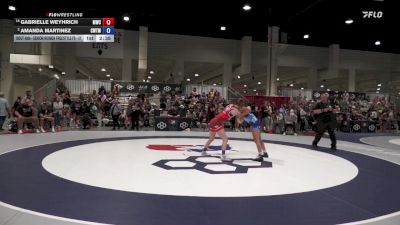 Senior Women Freestyle FS - 57 lbs Champ. Round 2 - Gabrielle Weyhrich, MWC Wrestling Academy vs Amanda Martinez, Cardinal WC/ Titan Mercury Wrestling Club (TMWC)