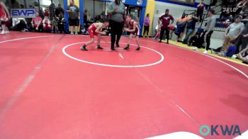 70-73 lbs Quarterfinal - Tsu-tli Christie-Vangen, Ft. Gibson Takedown Club vs Kahler Peugh, Owasso Takedown Club