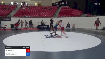 60 kg 7th Place - Mitchell Brown, Air Force RTC vs Randon Miranda, California