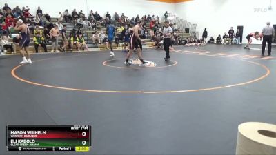 156-157 lbs Round 3 - Mason Wilhelm, Western Dubuque vs Eli Kabolo, Clear Creek-Amana