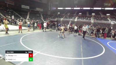 90 lbs Quarterfinal - Charlie Perea, Pomona Elite vs Ryder Hintz, Green River Grapplers