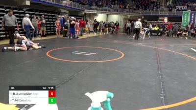 95 lbs Round Of 16 - Brooks Burmeister, Penn Trafford vs Tanner Milburn, Easton