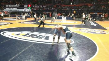 2A 157 lbs Cons. Round 2 - Joey Pontrelli, Elmhurst (IC Catholic) vs Nicholas Hartley, Jerseyville (Jersey)