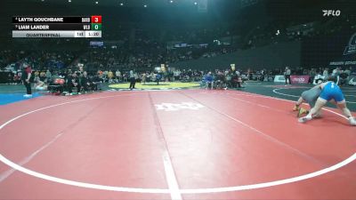 6A Boys 190 lbs Quarterfinal - Liam Lander, West Linn Boys vs Layth Qouchbane, Barlow Boys