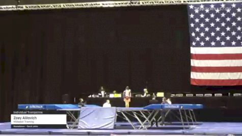 Zoey Alilovich - Individual Trampoline, Midwest Training - 2021 USA Gymnastics Championships